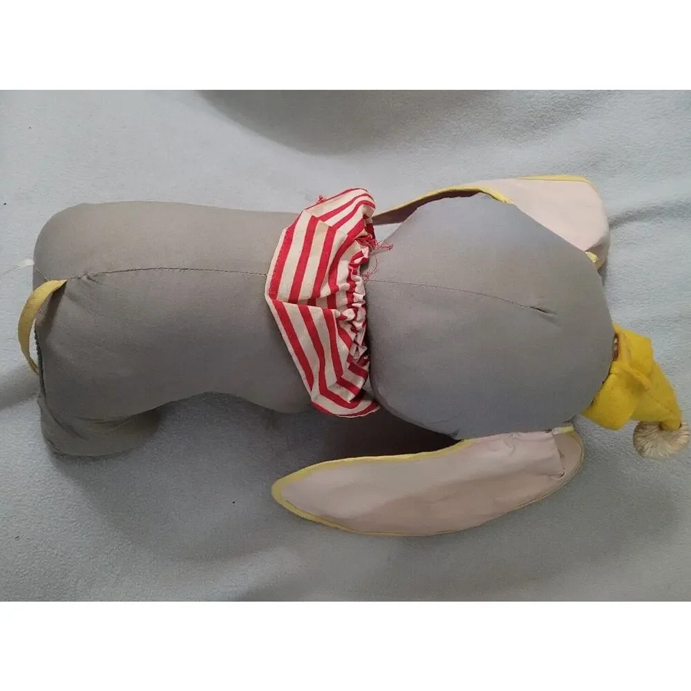 Vintage USA Disney Dumbo Plush Toy Cloth Commonwealth NY Circus Large Doll
